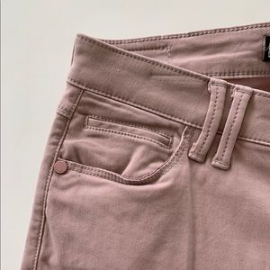 Blush skinny jeans